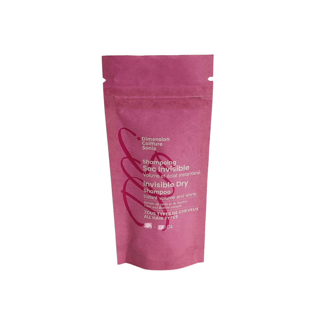 Sachet shampoing sec invisible perle